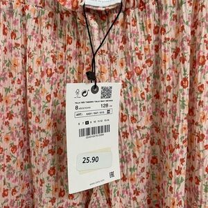 ZARA Girls Flowy Pants size 8 BRAND NEW WITH TAGS